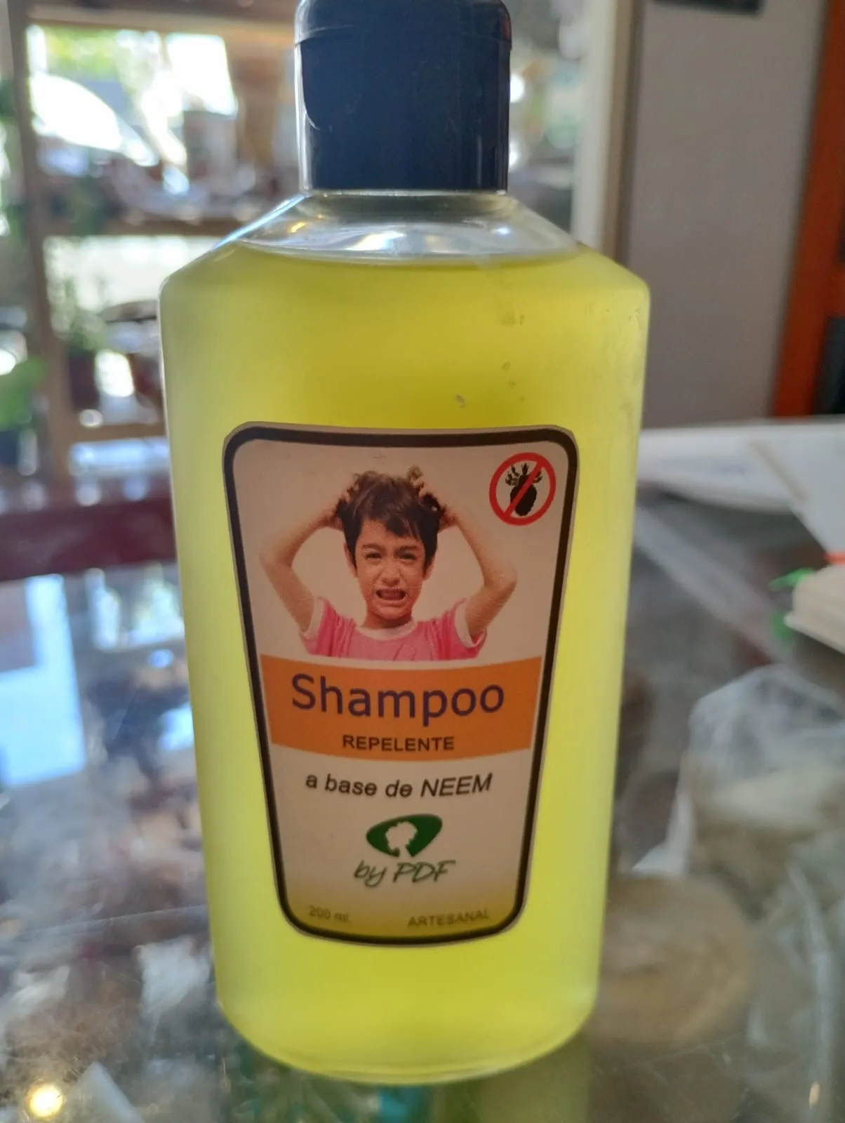 Shampoo libre de piojos