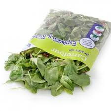 Rucula lavada en bolsa
