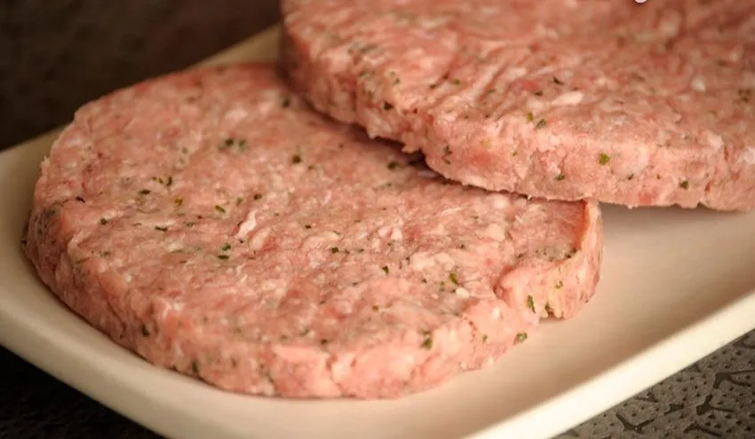 HAMBURGUESAS DE CERDO POR 4 UND